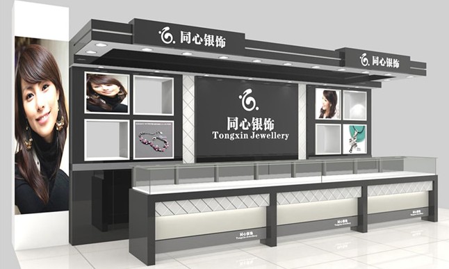 同心银饰展示柜