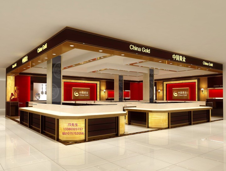 中国黄金展柜