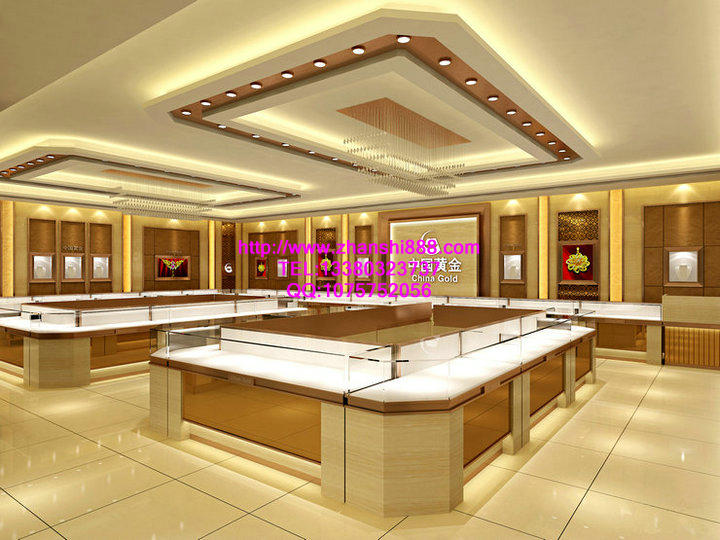 中国黄金店背柜设计