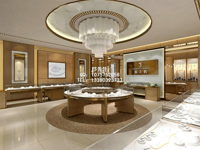 弧形珠宝展柜