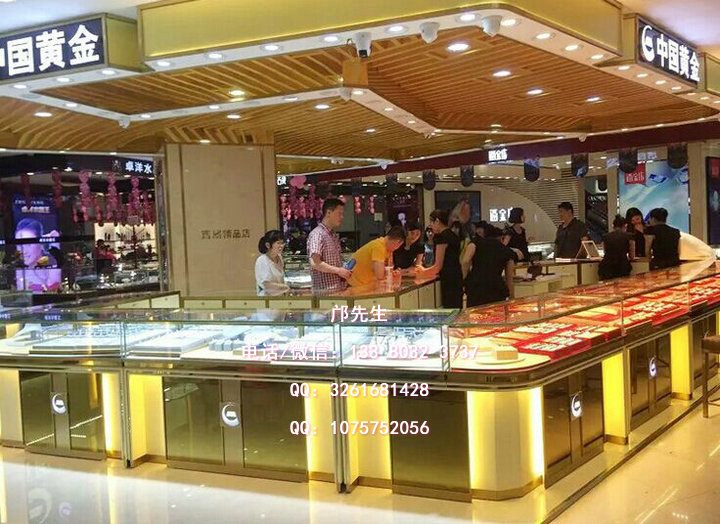 中国黄金展柜