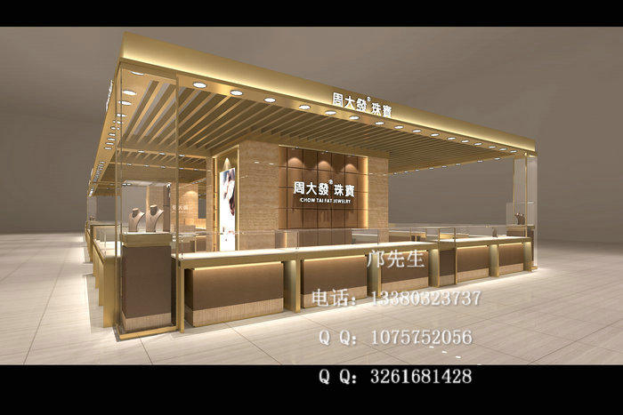周大发珠宝展示柜