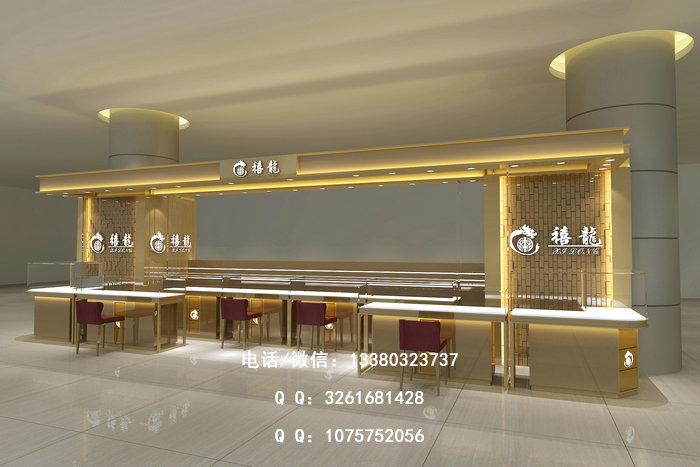 珠海禧龙银饰展柜