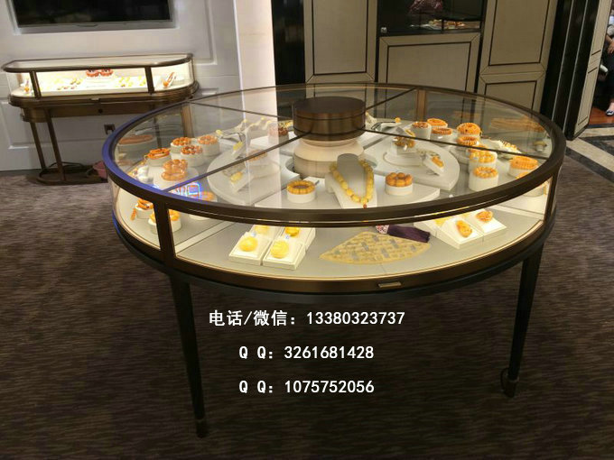 圆形琥珀展柜 圆形琥珀展柜