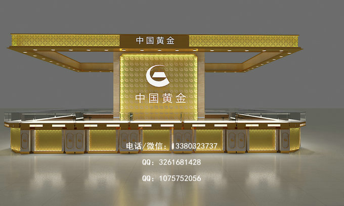 中国黄金展示柜