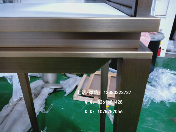 不锈钢珠宝展柜制作