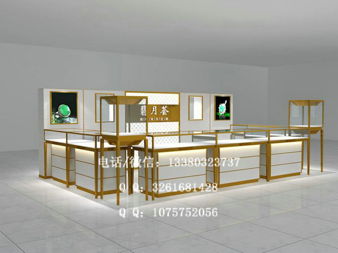 高端的珠宝展柜能更容易地吸引顾客的注意力