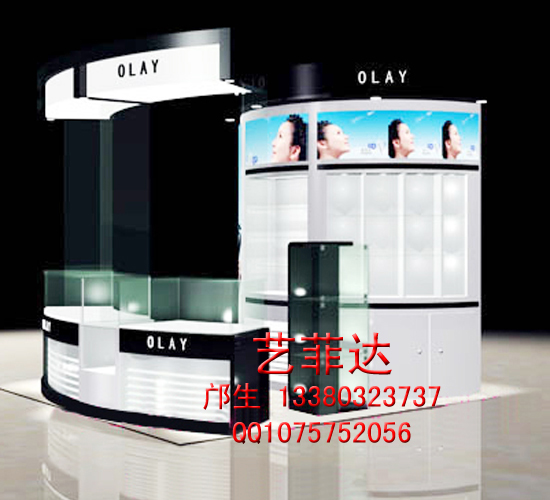 玉兰油 Olay 化妆品专柜 珠宝展柜 黄金展示柜 卡地亚珠宝展柜 珠宝展示柜 不锈钢珠宝展柜 翡翠柜台设计