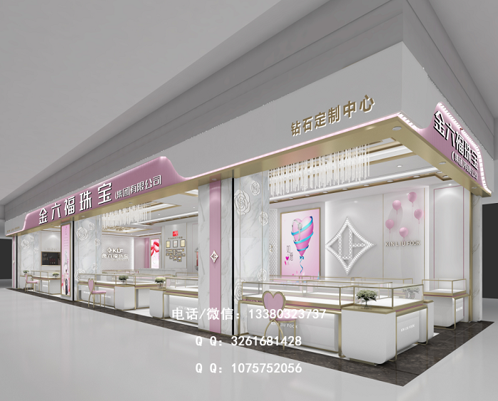 珠海金六福珠宝展柜