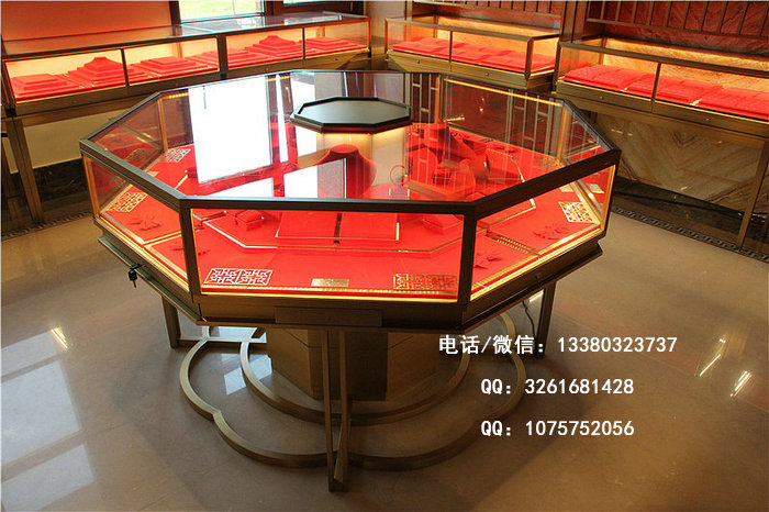 八边形珠宝展柜 八边形珠宝展柜