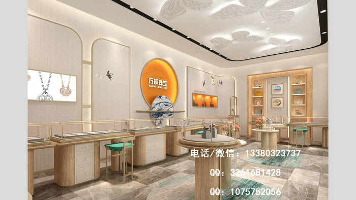 万辉珠宝展柜及店面设计（顺德奥园店）